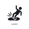 slippery isolated icon. simple element illustration from cleaning concept icons. slippery editable logo sign symbol design on Royalty Free Stock Photo