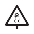 Slippery sign icon. Trendy Slippery sign logo concept on white b Royalty Free Stock Photo