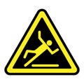 Slippery yellow sign