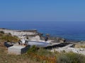 A slipway on a island in the Adriatic sea