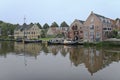 Slipway and warehouses in Dokkum, Netherlands