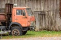 SLITERE, LATVIA - 26 OCTOBER 2018: Old soviet made truck Royalty Free Stock Photo