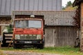 SLITERE, LATVIA - 26 OCTOBER 2018: Old soviet made truck Royalty Free Stock Photo