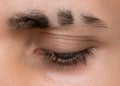 Slits on Eyebrows, Shave Line on Eyebrow, Eyebrow Slash