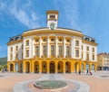 Sliven, Bulgaria, April 23, 2022: Municipality building in Slive