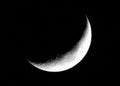 Sliver of the moon Royalty Free Stock Photo