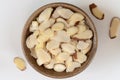 Slivered Almonds in a Bowl Royalty Free Stock Photo