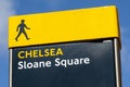 Sloane Square in Chelsea, London, UK
