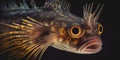 Sloane viperfish strange fish deep ocean Royalty Free Stock Photo