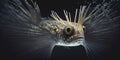 Sloane viperfish strange fish deep ocean Royalty Free Stock Photo