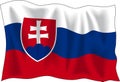 Sloavakian flag Royalty Free Stock Photo