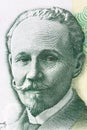 Slobodan Jovanovic portrait from Serbia`s money