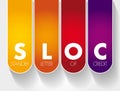 SLOC - Standby Letter Of Credit acronym, business concept background