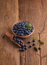 Sloes in bowl Royalty Free Stock Photo