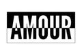 Slogan Amour phrase graphic vector Print Fashion lettering calligraphy