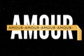 slogan Amour phrase graphic vector Print Fashion lettering calligraphy