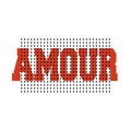 slogan Amour phrase graphic vector Print Fashion lettering calligraphy