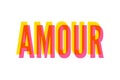 slogan Amour phrase graphic vector Print Fashion lettering calligraphy