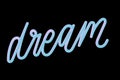 Slogan Dream phrase graphic vector Print Fashion lettering calligraphy