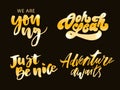 slogan Oh Yeah, Just be nice, young phrase graphic vector Print Fashion lettering