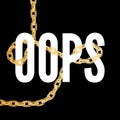 slogan oops phrase graphic vector Print Fashion lettering