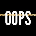 slogan oops phrase graphic vector Print Fashion lettering