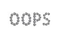 Slogan oops phrase graphic vector Print Fashion lettering calligraphy