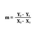 the slope of a line equation formula