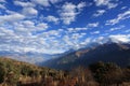 slope of Poonhill in Nepal poonhill trekking ciricle Royalty Free Stock Photo