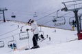 Slope Serenity at The Remarkables ski resort: Skiing Amidst Mountain Lifts