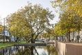 Slope, tree, canal and quay