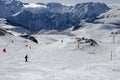 Slopes in Alpe d'Huez. France Royalty Free Stock Photo