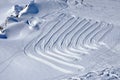 Slopes in Kitzsteinhorn ski resort, Austrian Alps