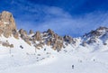 On the slopes of the ski resort of Meribel