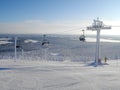 Slopes of ski-resort Ruka Finland