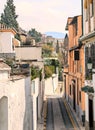 Street of Granada Royalty Free Stock Photo