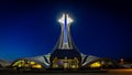 The sloping tower of Montreal`s Olympic Stadium Royalty Free Stock Photo