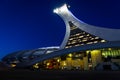 The sloping tower of Montreal`s Olympic Stadium Royalty Free Stock Photo