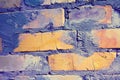 Sloppy brickwork. Brick wall abstract background