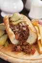 Sloppy joes ground beef sandwich Royalty Free Stock Photo