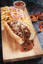 Sloppy joes ground beef sandwich