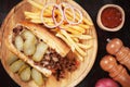 Sloppy joes, ground beef sandwich Royalty Free Stock Photo