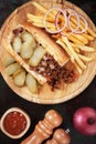 Sloppy joes, ground beef sandwich Royalty Free Stock Photo