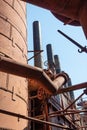 Sloss Furnaces National Historic Landmark, Birmingham Alabama USA, detail of metal industrial complex