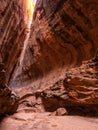 Slot canyon along the Burr Trail