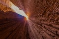 Slot Canyon, Cathedral Gorge State Park, Nevada Royalty Free Stock Photo