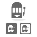 Slot icons set great for any use. Vector EPS10.