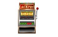 Slot machine 777 jackpot vector