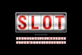 Slot machine style font Royalty Free Stock Photo