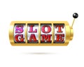 Slot machine with text Slot Game